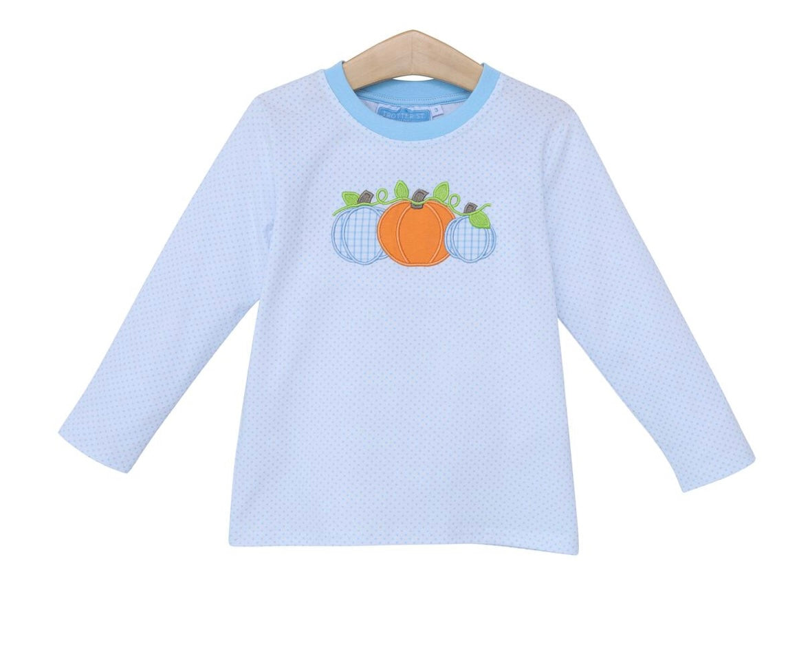 Pumpkin Trio Applique Shirt