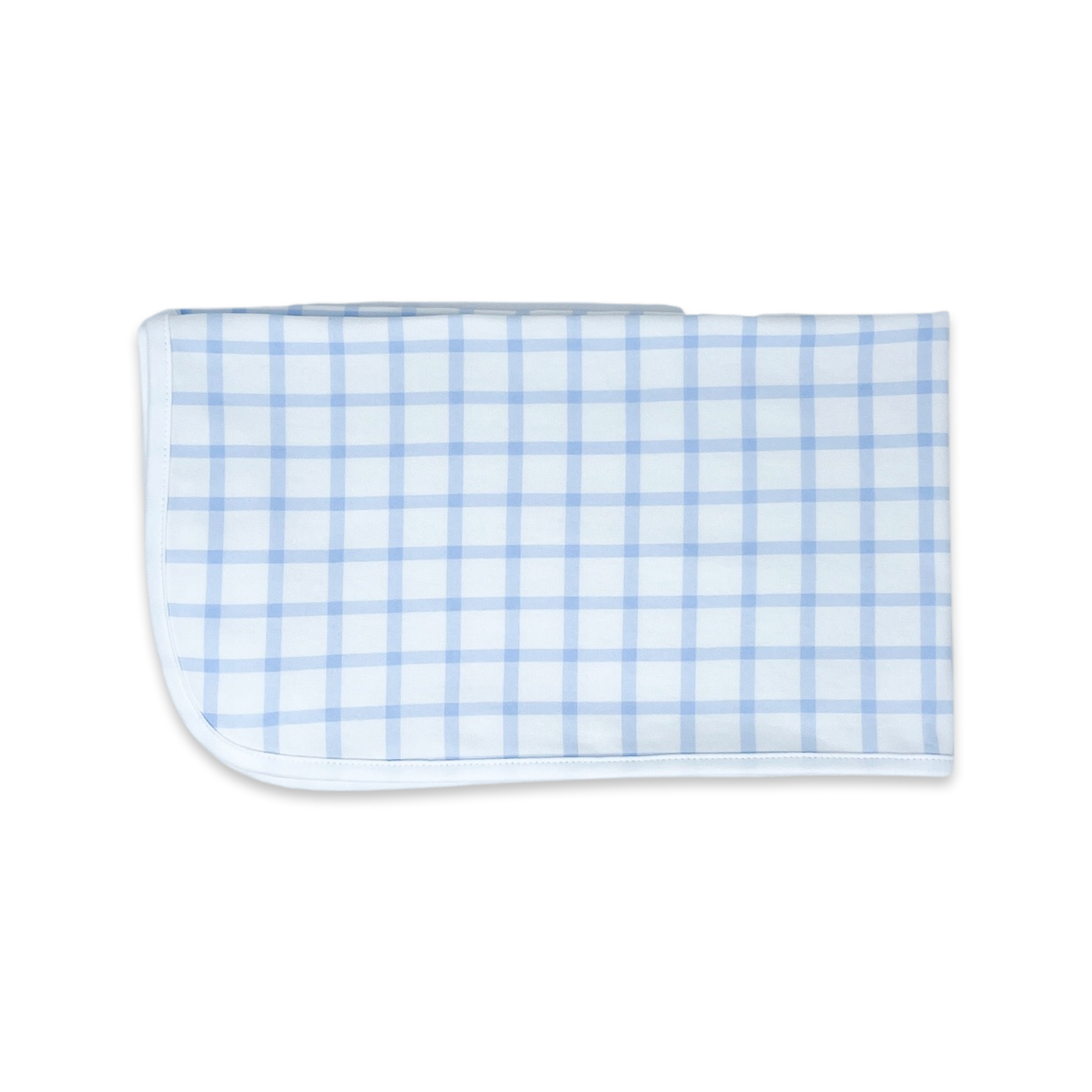 Bundled Up Blanket - Whales Blue Windowpane