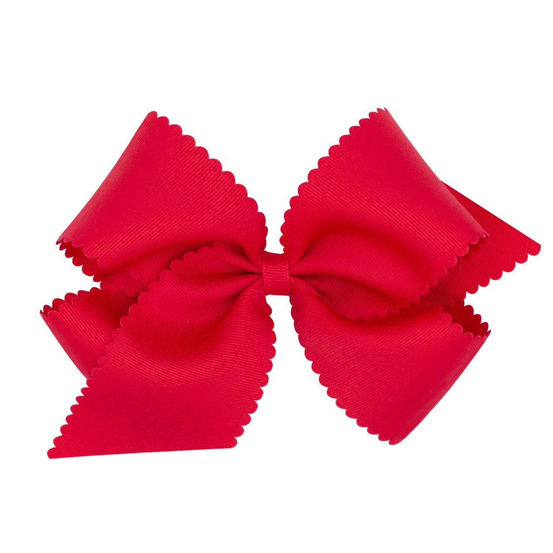 Red Scalloped Bow