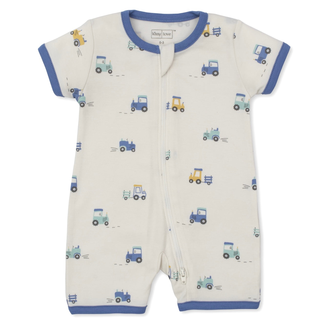 Short Zipper Playsuit - On The Farm