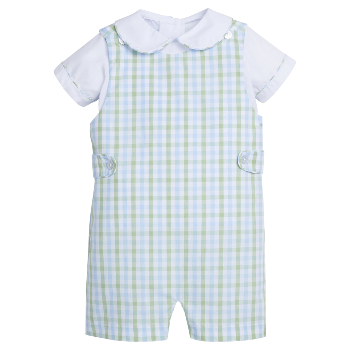 Button Tab Jon Jon Set - Cheekwood Plaid