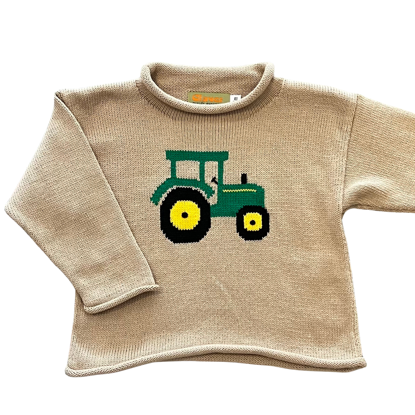 Tan Tractor Rollneck Sweater