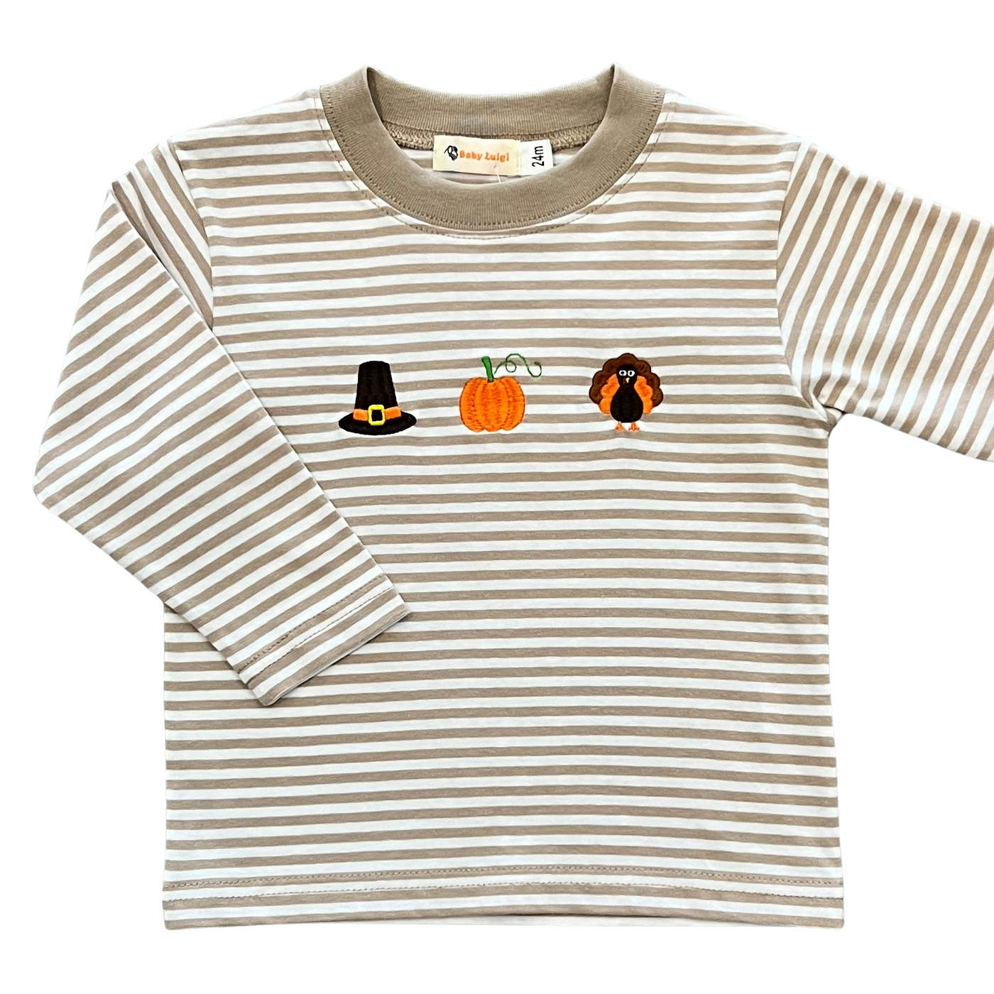 Thanksgiving Stripe Long Sleeve T-Shirt