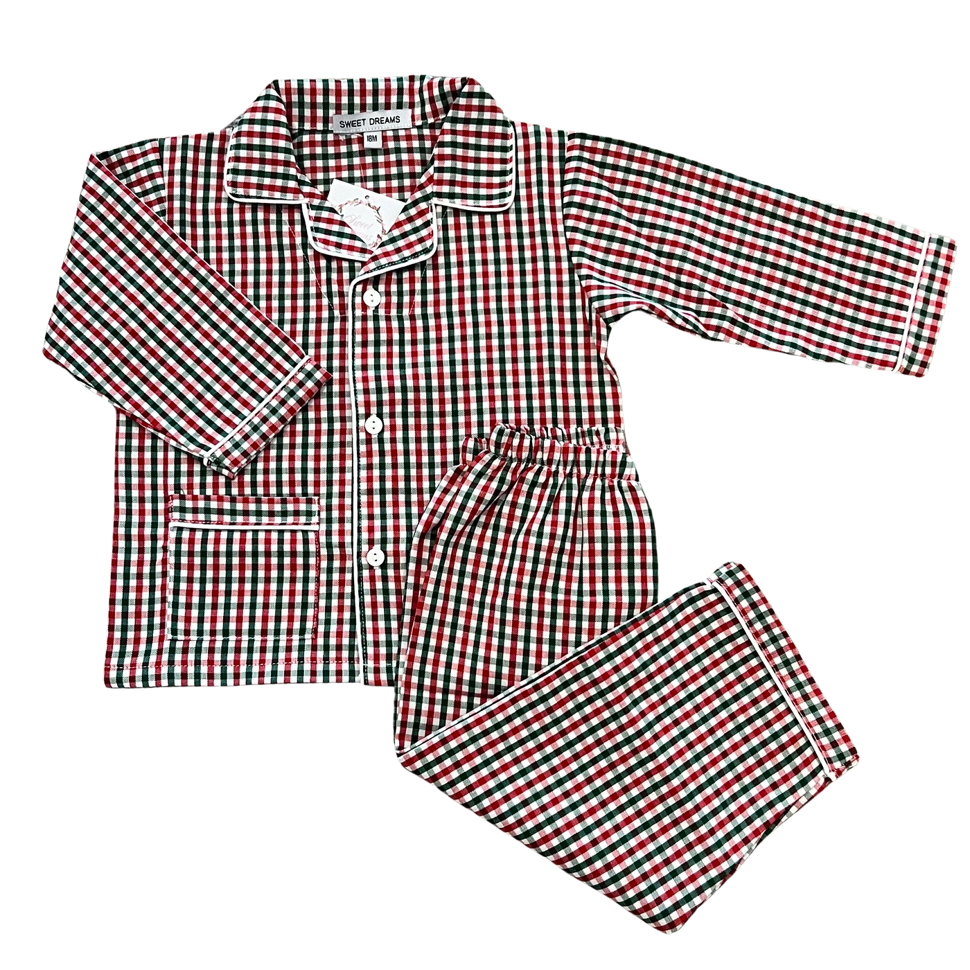 Red and Green Gingham Pajamas