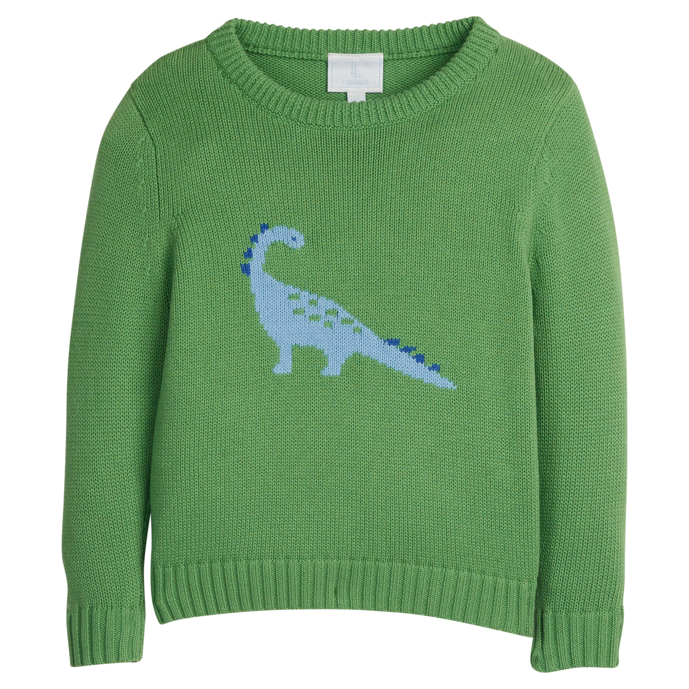 Intarsia Sweater - Blue Dinosaur