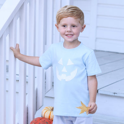 Light Blue Jack O'Lantern T-Shirt