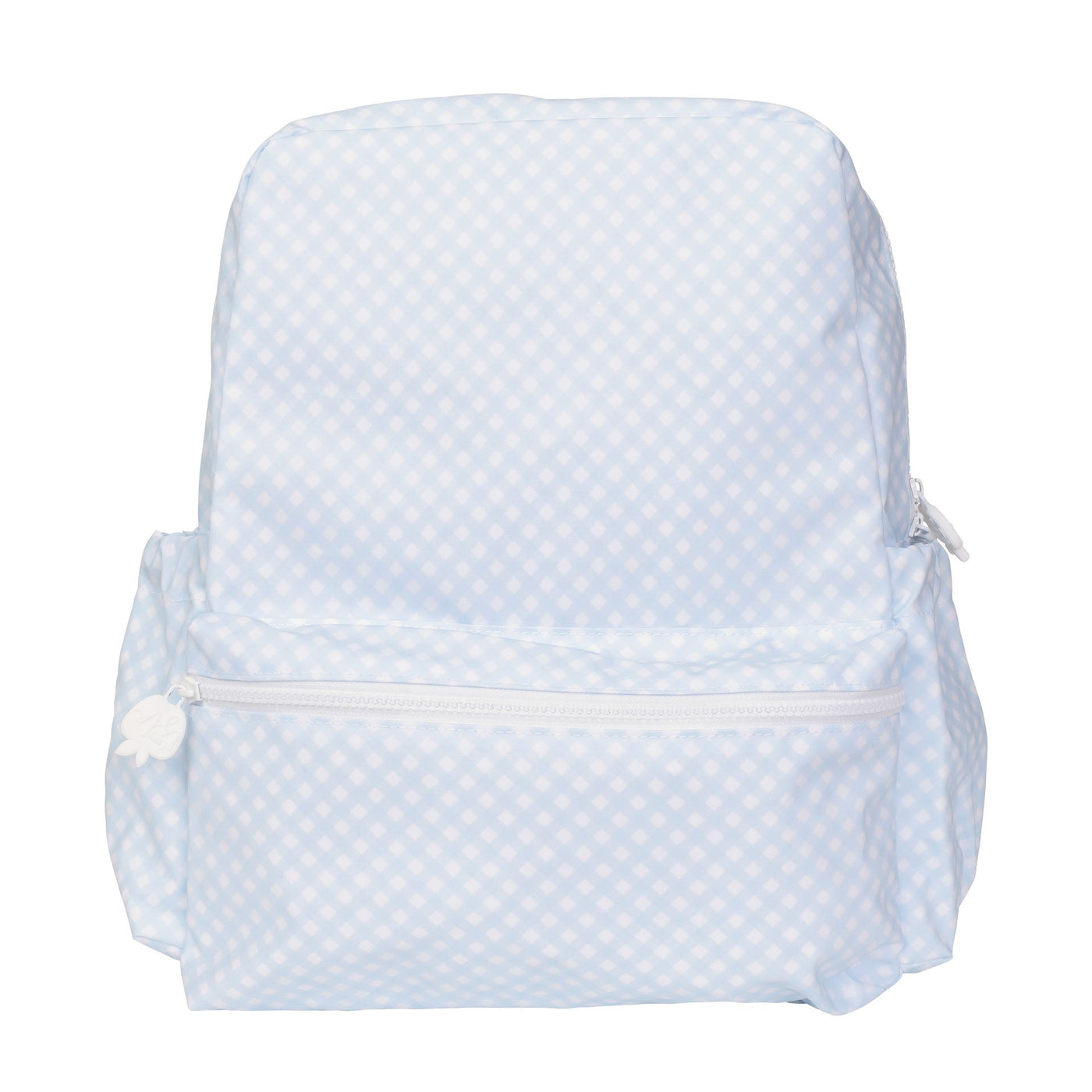 The Large Backpack - Blue Gingham
