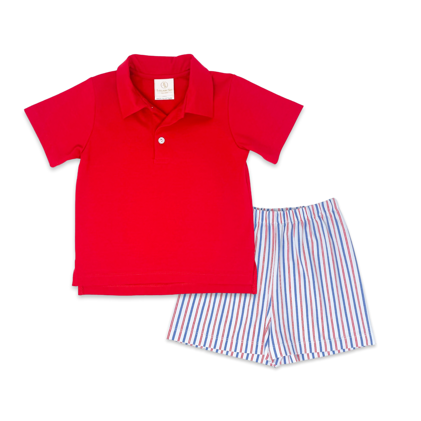 Parker Short Set - Patriotic Pinstripe