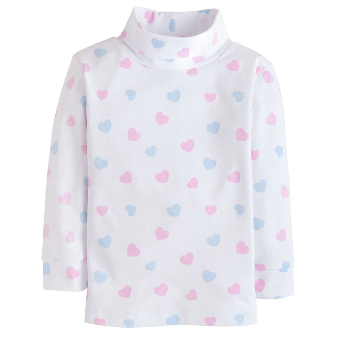 Printed Turtleneck - Hearts