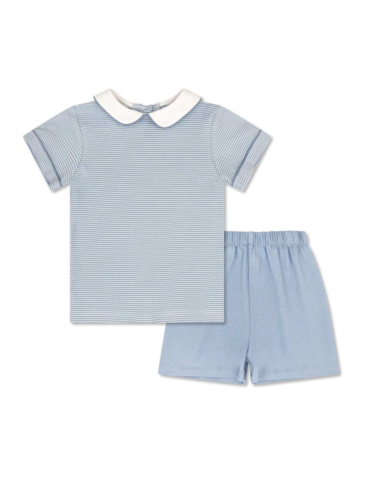 Sibley Short Set - Seaside Blue Ministripe