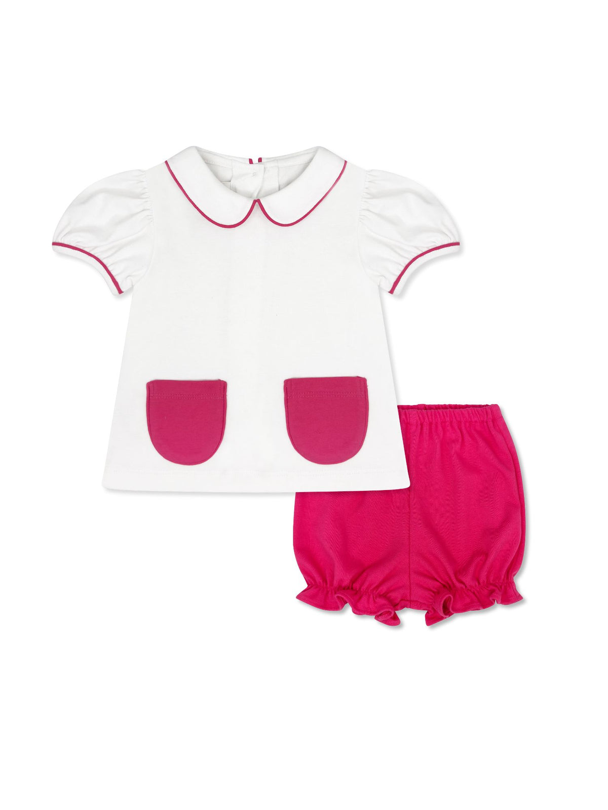 Blessings Bloomer Set - Legacy White/Hilton Head Hot Pink