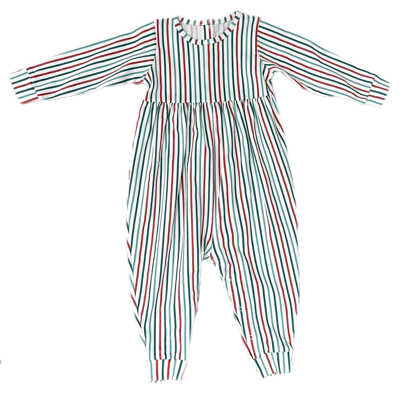 William Knit Long Bubble - Christmas Stripe