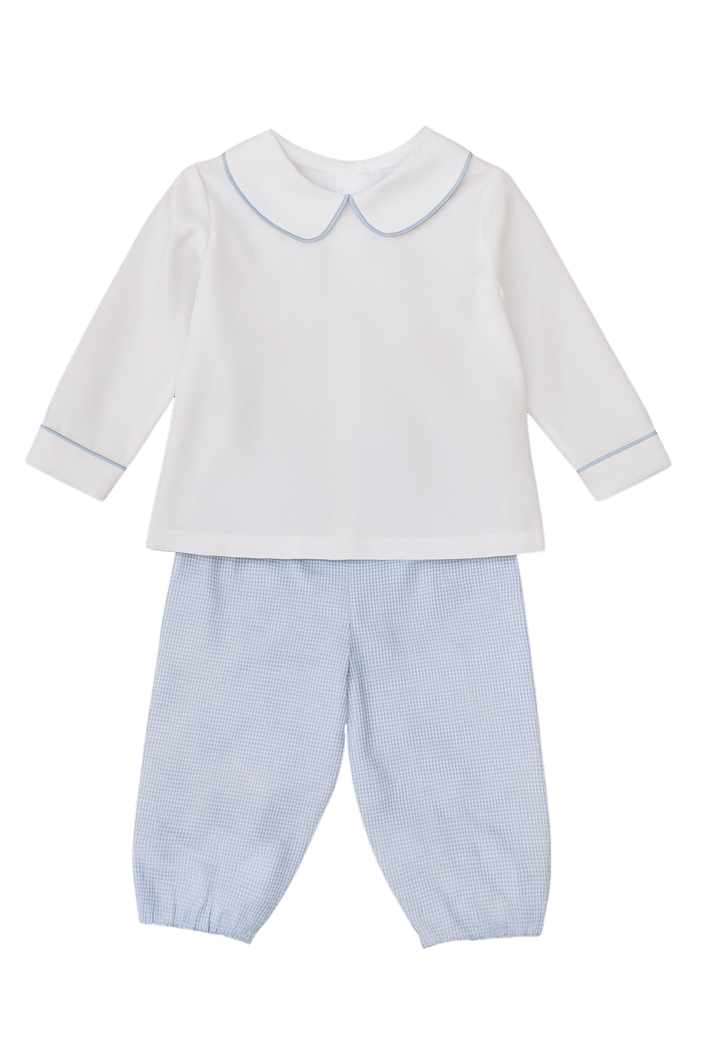 Logan Pant Set - Blue Gingham