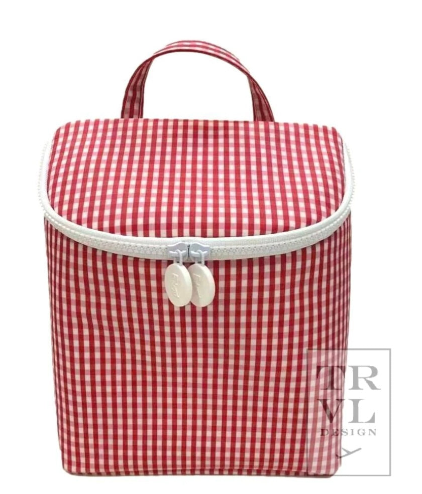 Takeaway Insulated Bag-Red Gingham