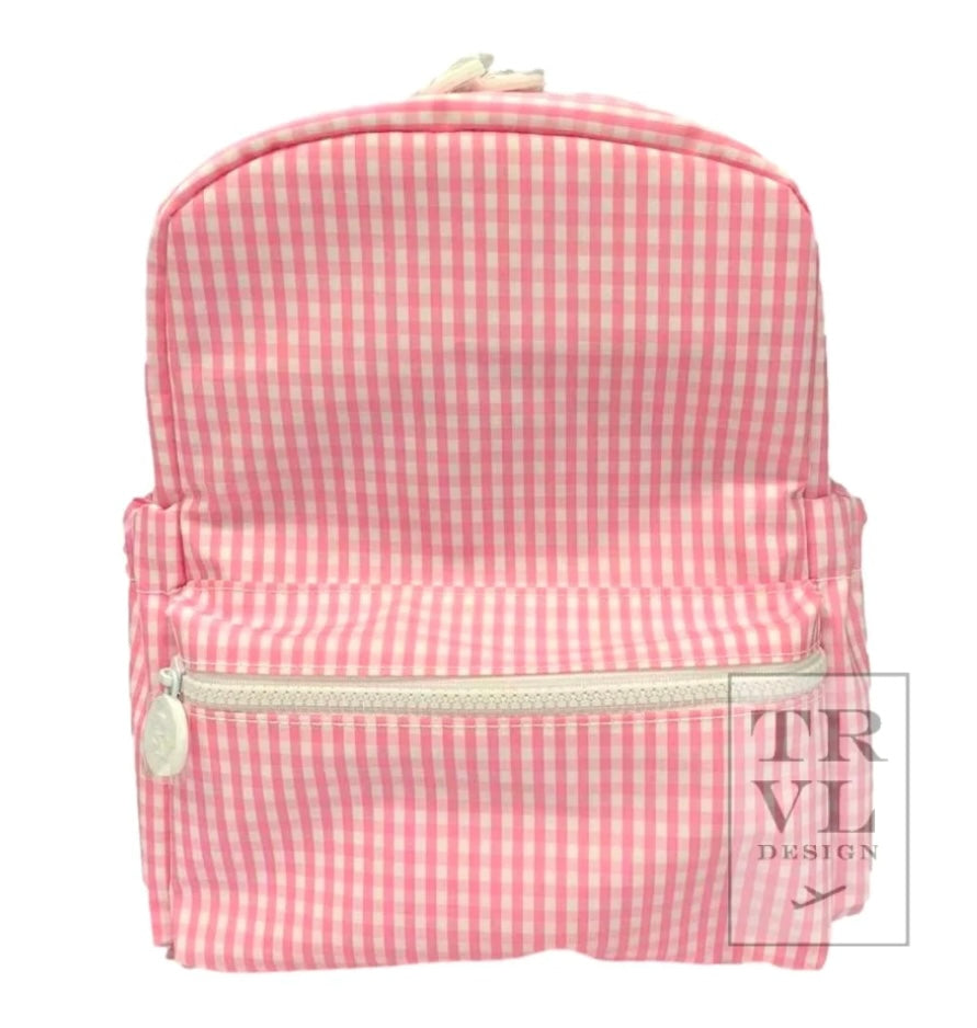 Mini Gingham Backpacker-Pink