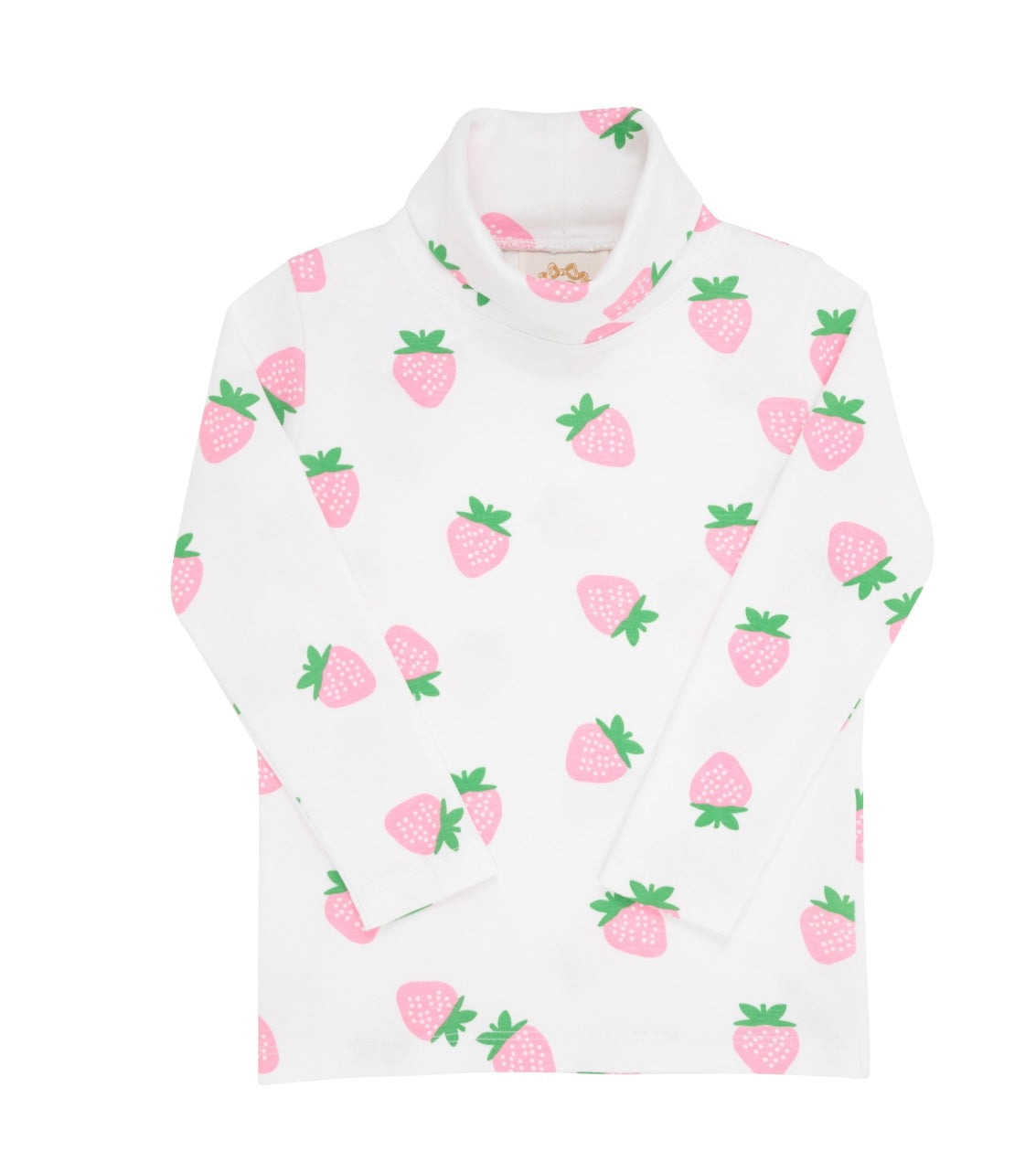 Tatum's Turtleneck Shirt - Sanibel Strawberry (White)