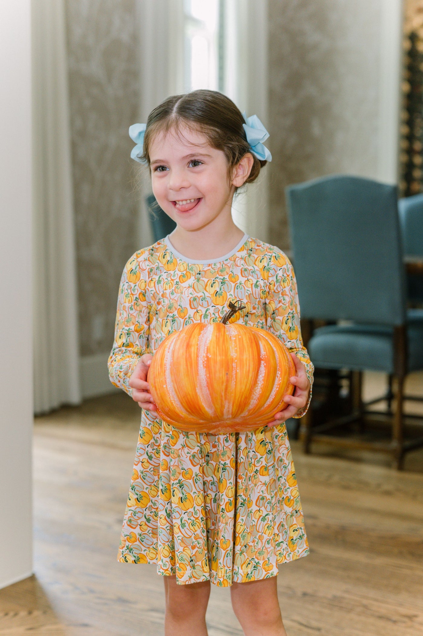 Harvest Pumpkin Twirl Dress