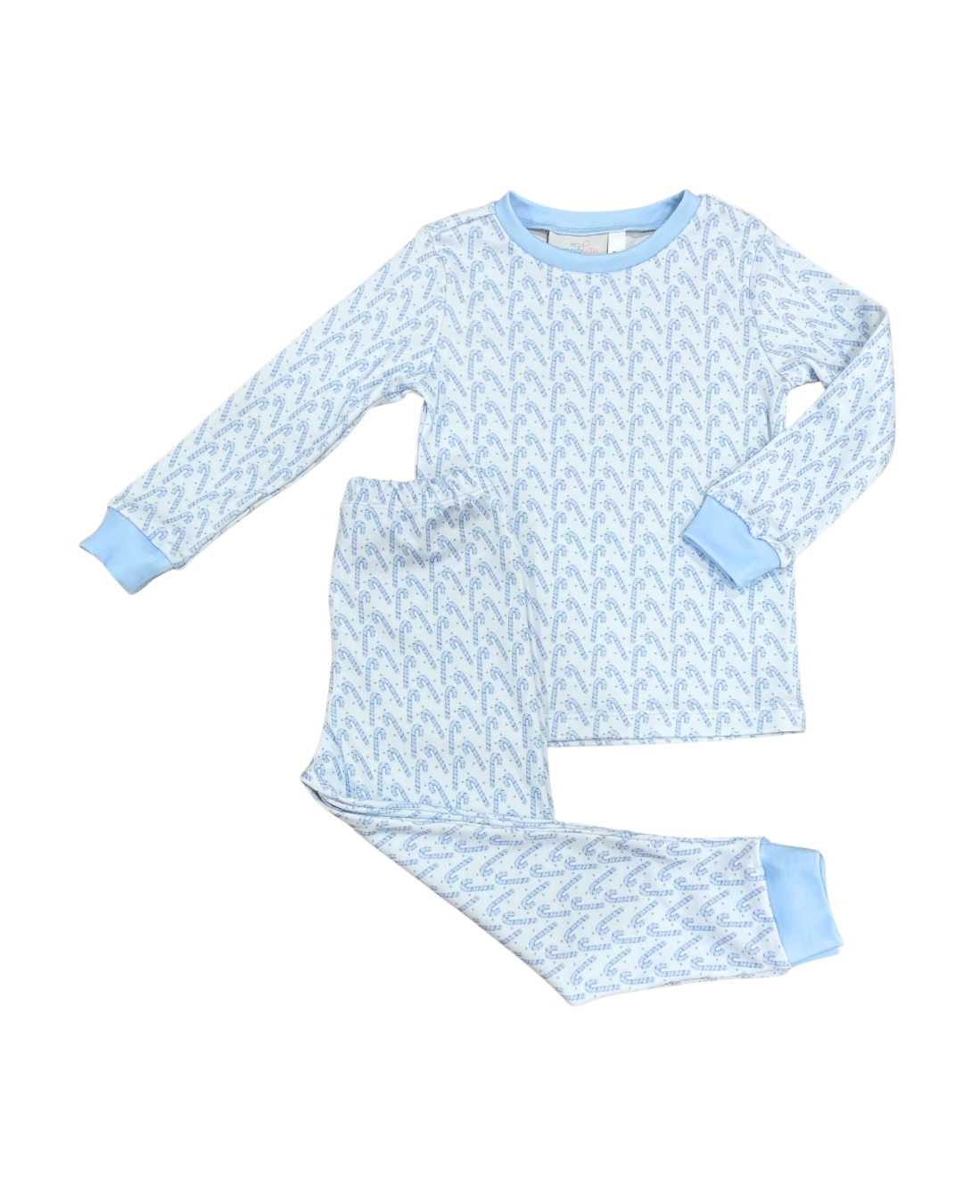 Blue Candy Cane Two-Piece Jammies