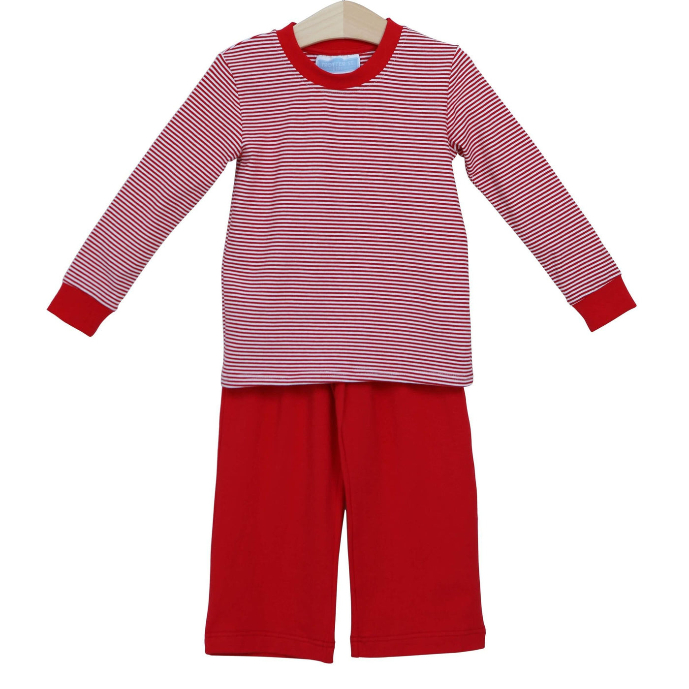 Miller Long Sleeve Pants Set - Red Stripe