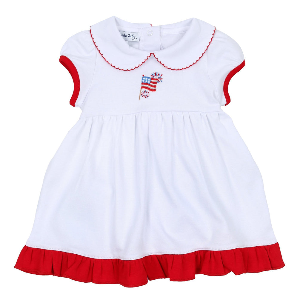 Red, White and Blue! Collared Dress
