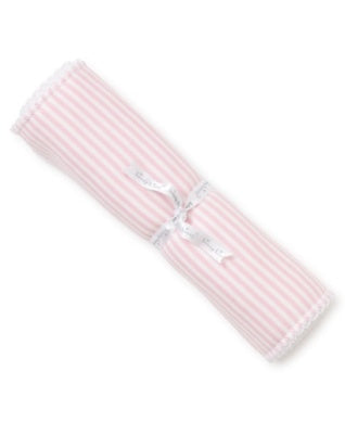 Pink Stripes Burp Cloth
