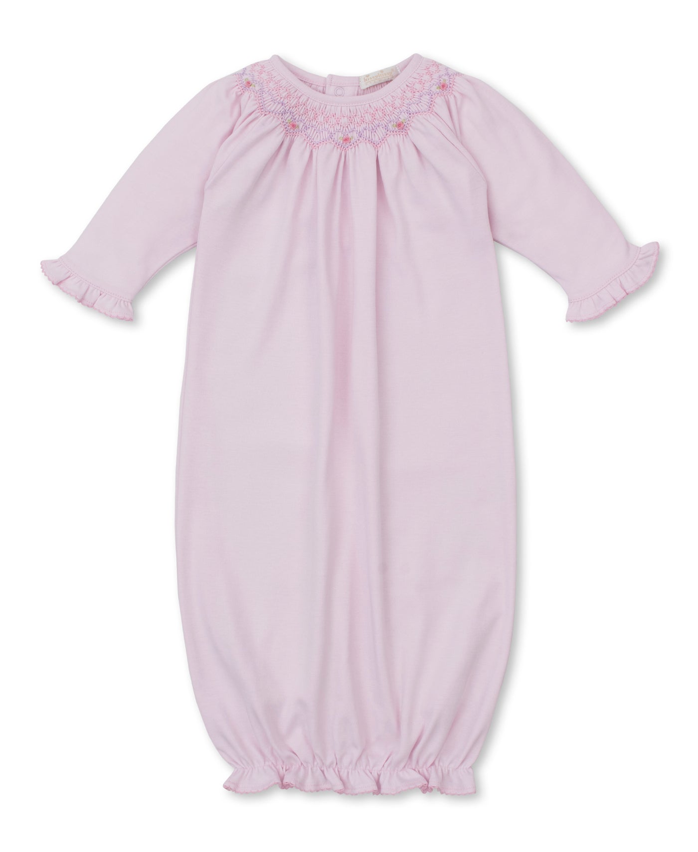 Summer Bishop Pink Hand Smocked Gown