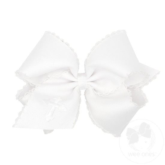 Cross Embroidered Bow