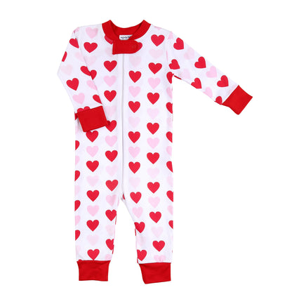 Heart to Heart Zipped Pajamas