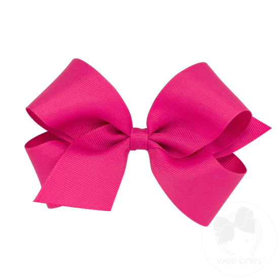 Shocking Pink Classic Bow
