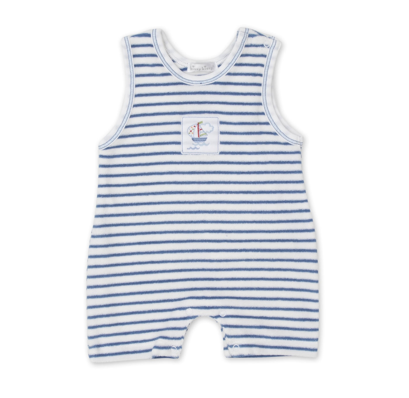 Sailboat Stripe Terry Playsuit